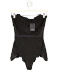 NBD Brad Strapless Lace Bodysuit Black UK XS
