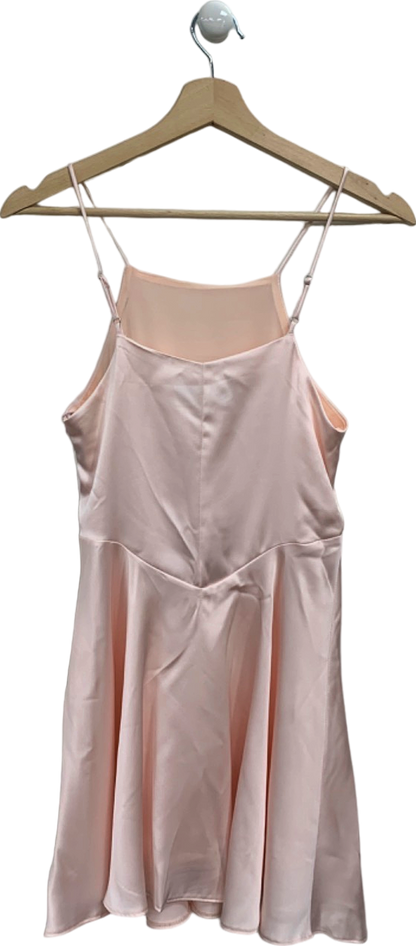 Zara Pink Satin Slip Dress XS