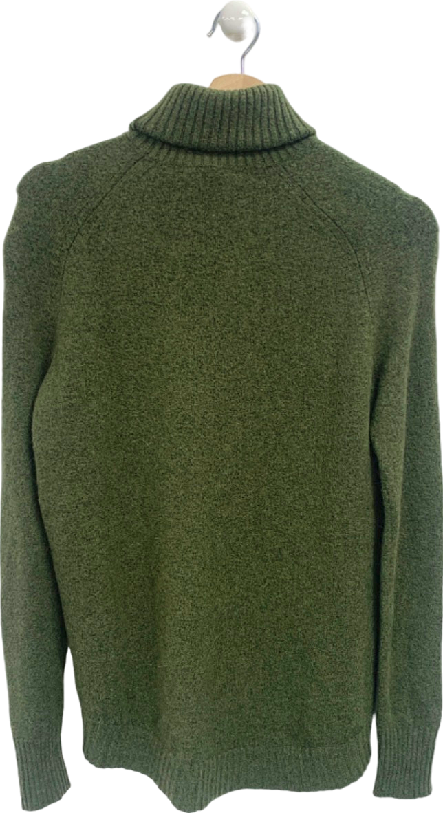 J Crew Green Turtleneck Jumper UK XXS