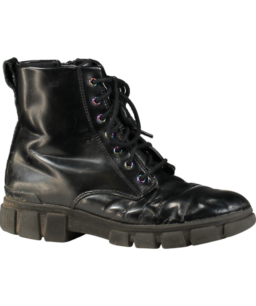 Clarks Black Evyn Leather Ankle Boots UK 3.5 EU 36.5 👠