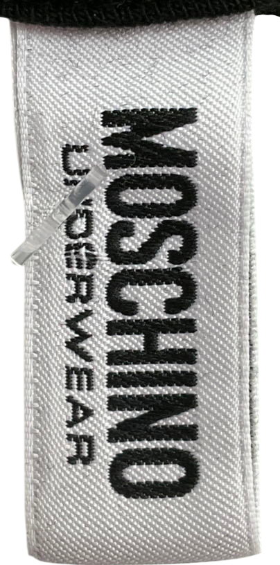 Moschino Black Logo Tape Jogger Bottoms And Machine Hoodie In Neon Yellow UK S