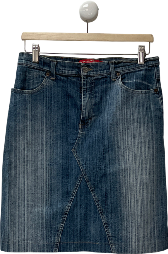 vitamina jeans Blue Vintage Denim Skirt UK 12