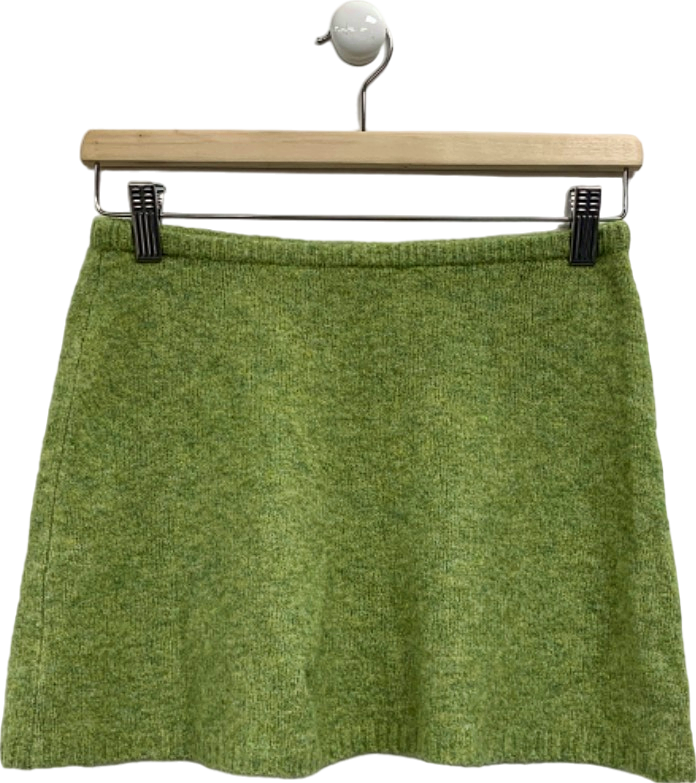 Tiger Mist Green Mini Skirt UK S