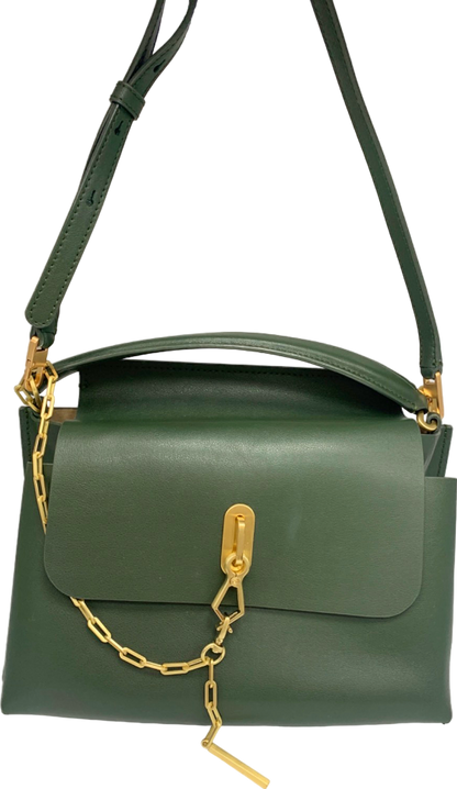 Zac Posen Green Eartha Iconic Shoulder Bag One Size Reliked