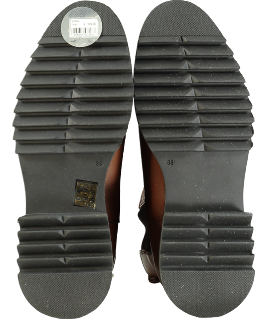 Carvela Brown Strong leather chunky chelsea Boots UK 5 EU 38 👠