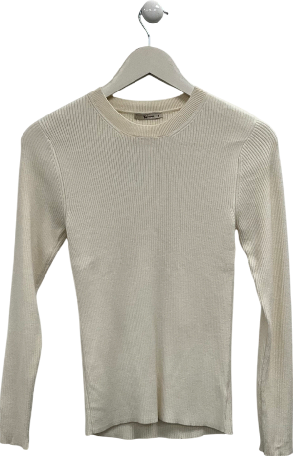 TU Cream Fine Knit Jumper UK 8