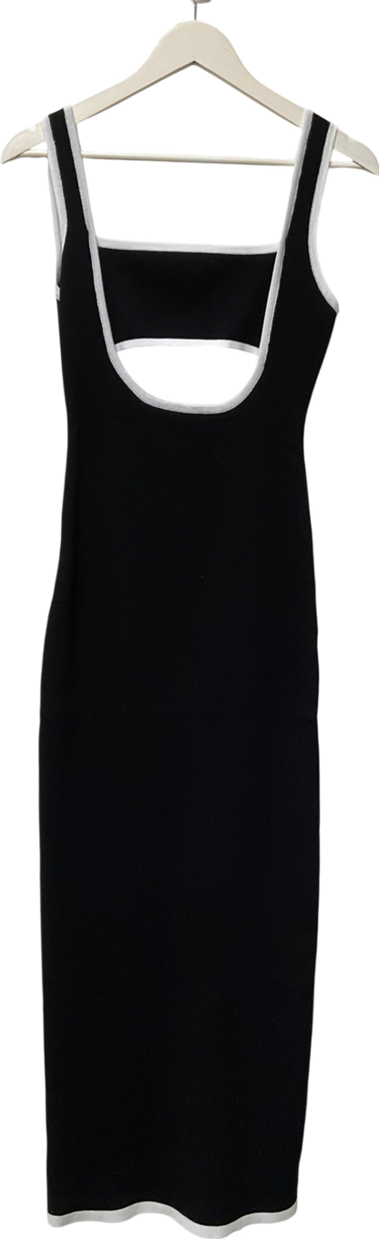 Soera Black Eloise cit out midi dress UK S