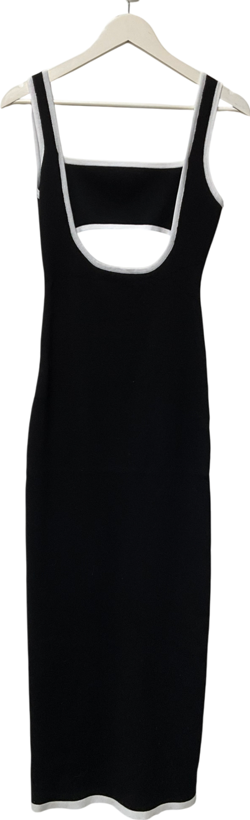 Soera Black Eloise cit out midi dress UK S