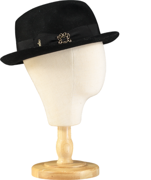Elie Saab X Borsalino Black Nila Hat UK S