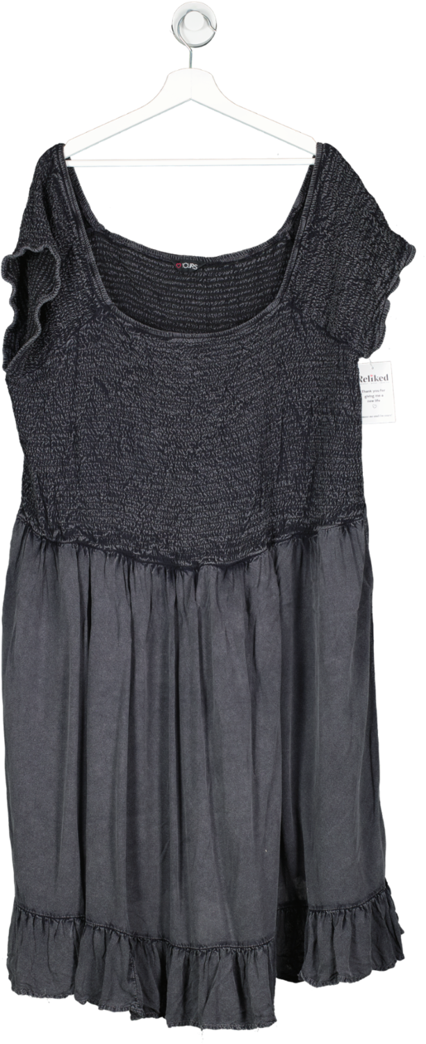 Yours Grey Smoked Mini Dress UK 30