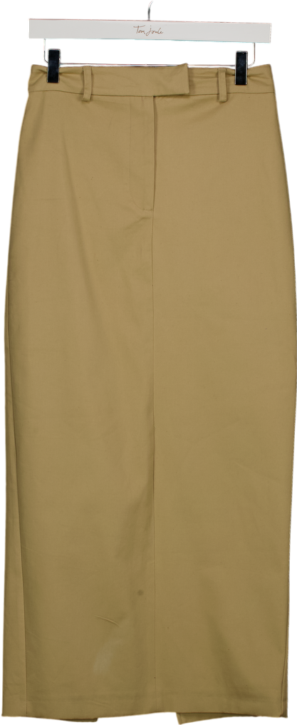 River Island Beige Tailored Maxi Skirt UK 8