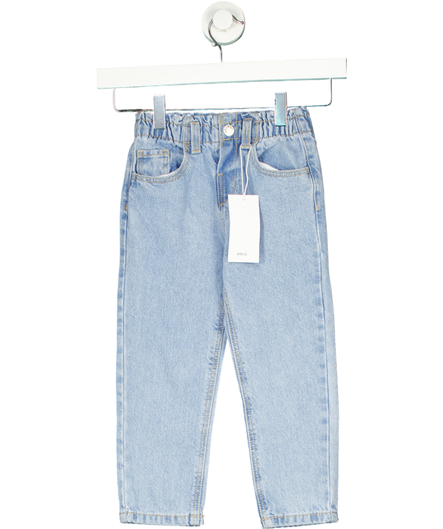 MANGO Blue Paperbag Jeans 3 Years