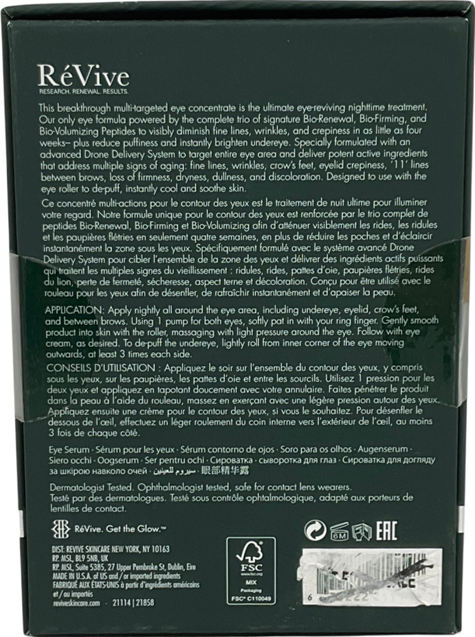 Revive Collagen Peau Magnifique Eye Concentrate Nightly Youth Renewal 15ml