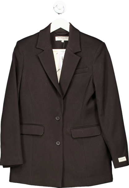 TheGivingMovement Black Sustainable Blazer UK S