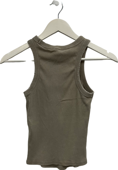 ZARA Beige Distressed Look Vest Top UK S