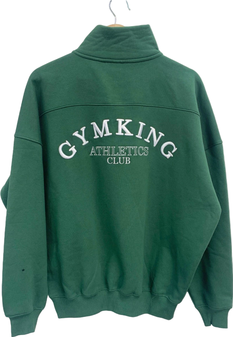 Gym King Racing Green GK Athletics Club 1/4 Zip Funnel UK 10