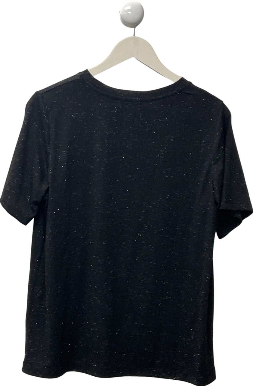 Eleven Loves Black The Perfect Boyfriend T-shirt (black Lurex) UK M