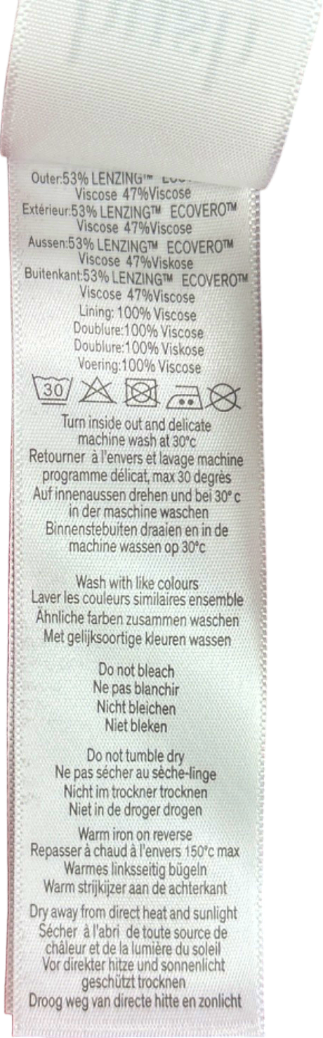 Hush Red Jinni Midi Dress Ikat Floral Red UK Size 4