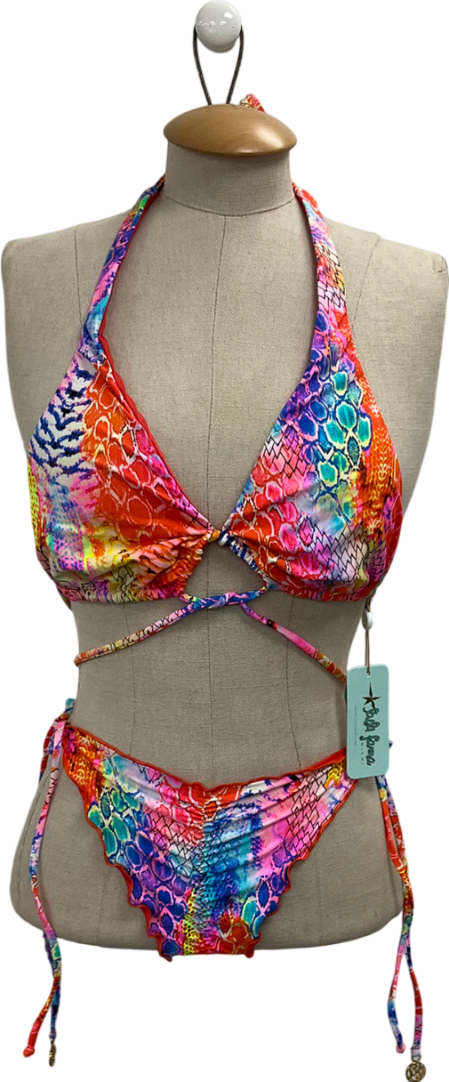 Luli Fama Multicoloured Dancing Queen Bikini UK S/M