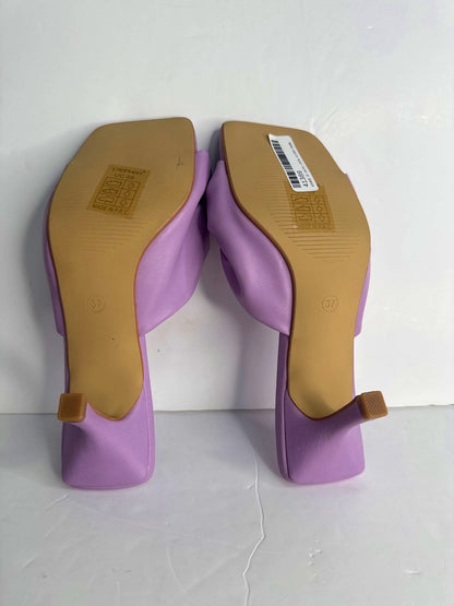 Stephan Purple Knotted Heeled Mules UK 4