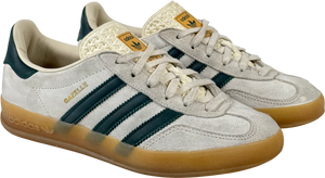 ADIDAS Originals 130 Gazelle Indoor Trainers - Cream White / Collegiate Green UK 4 EU 37