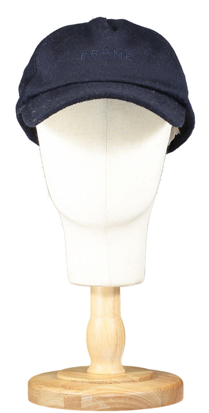 FRAME Blue Logo-embroidered Wool And Cashmere-blend Felt Baseball Cap One Size