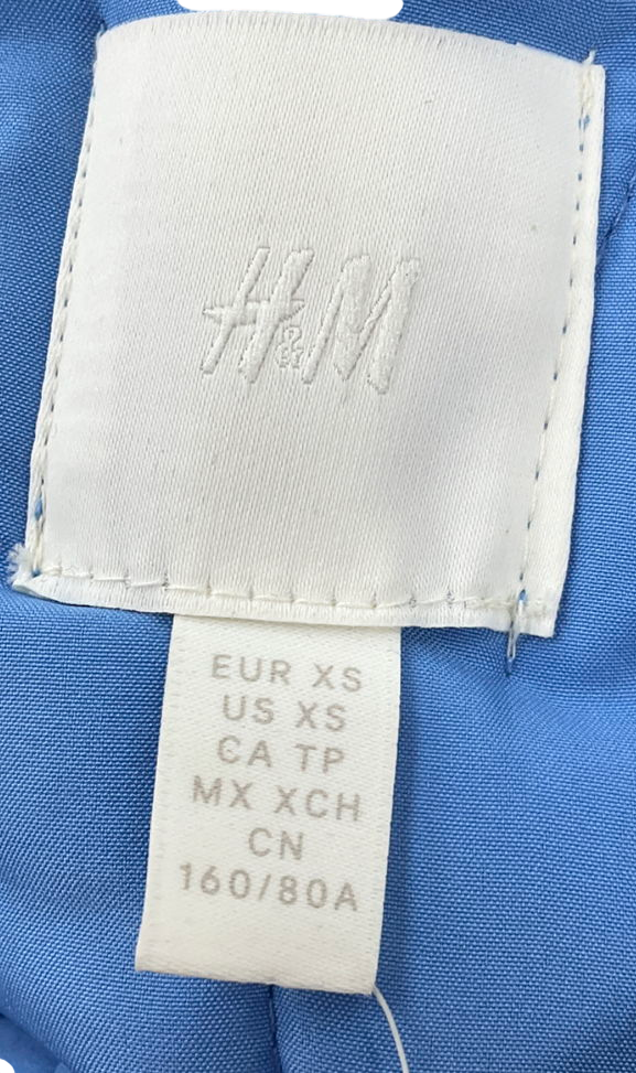H&M Blue Quilted Jacket UK XS