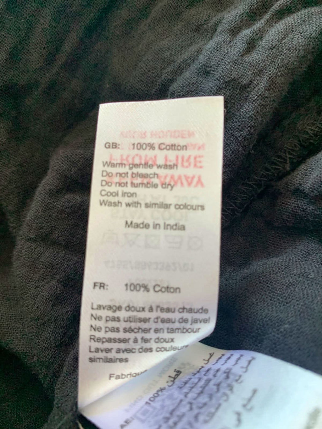 New Look Black F K Dolly Double Clo Shirt UK 10