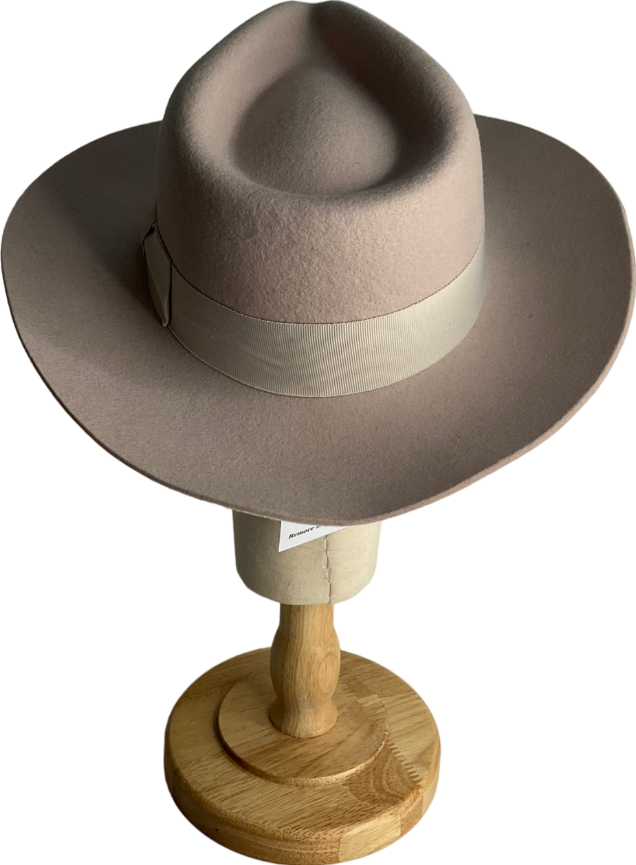 Gladwin bond Nude Grace Snap-brim Wool Fedora Hat UK S