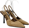 River Island Brown Beige Slingback Court Heels UK 4 EU 37