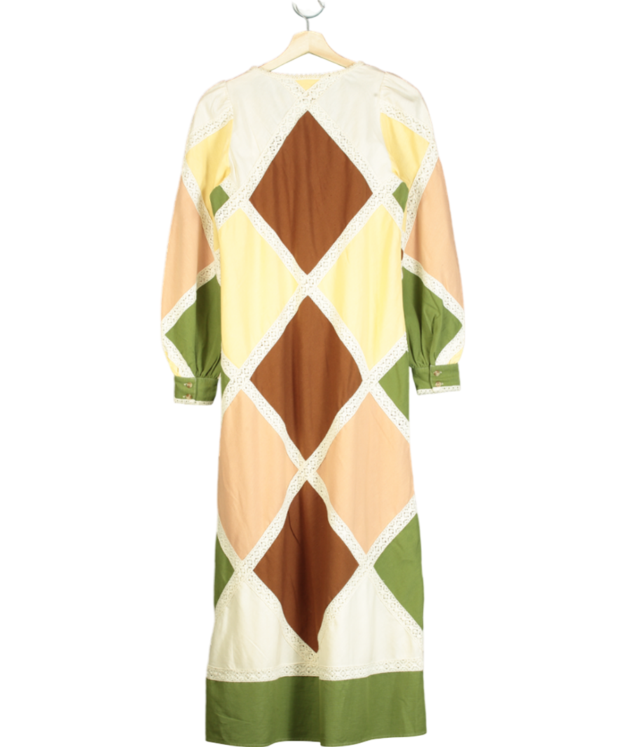 Sezane Multicoloured Edwinda Dress UK 6
