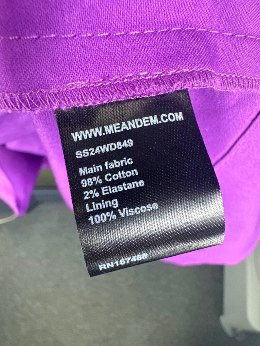 Me+Em Purple Asymmetric One-Shoulder Midi Dress UK 12