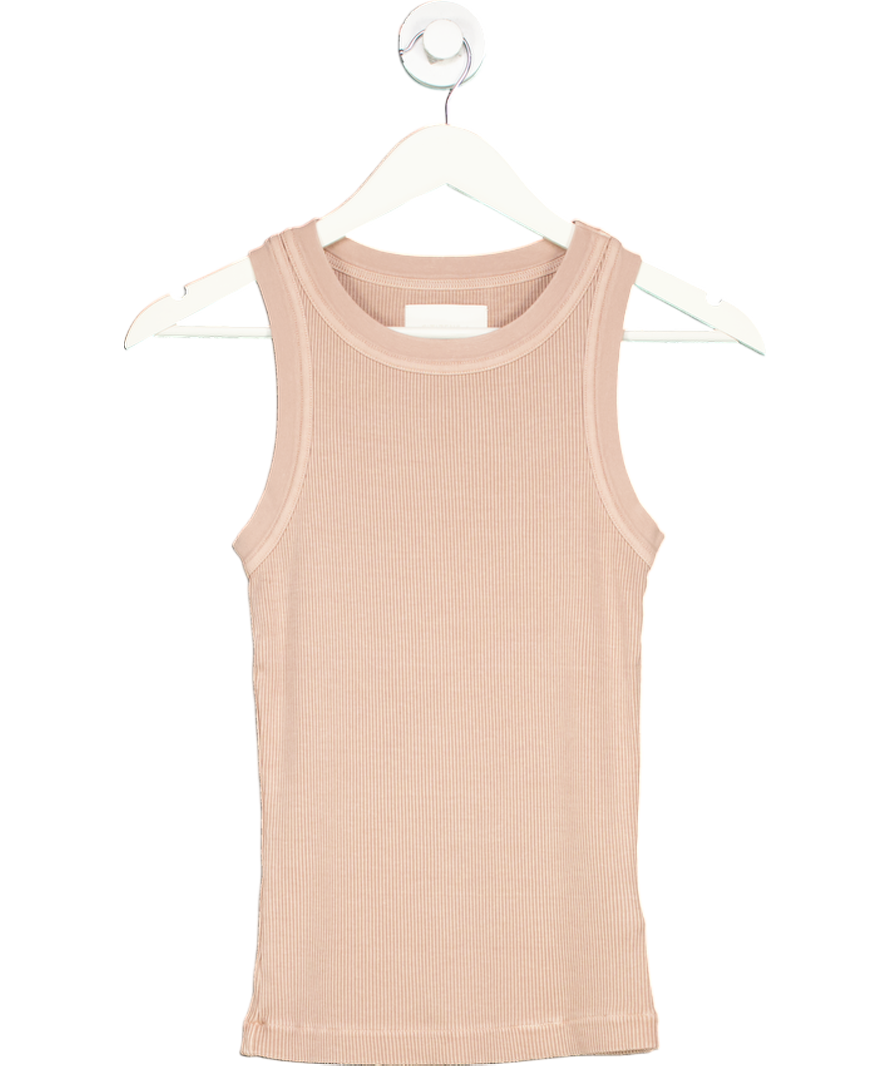 Citizens of Humanity Nude Isabel Ribbed Tank Top UK S