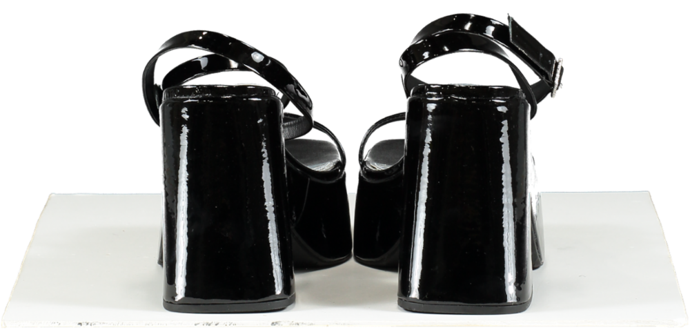 Vicenza Black Strappy Platform Heels UK 6 EU 39 👠