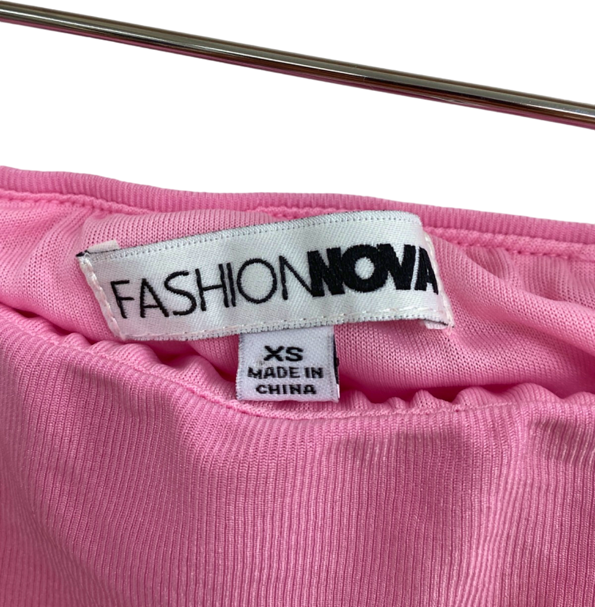 Fashion Nova Pink Ruched Midi Skirt UK 6