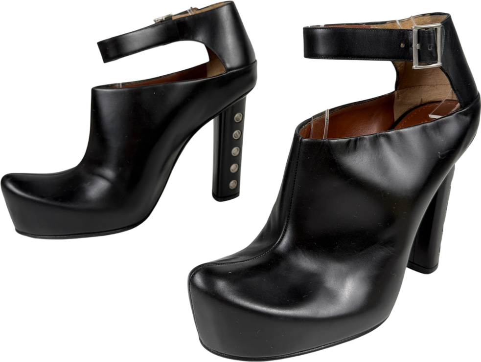 Marc Jacobs Black Platform Stud Heel Shoe UK 7.5 EU 40.5 👠