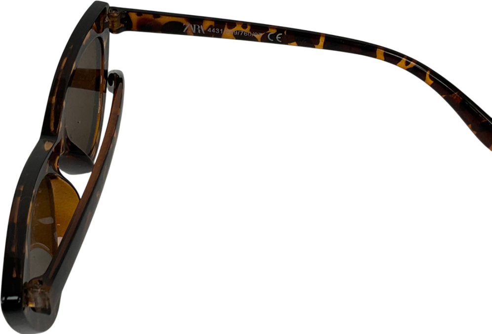 ZARA Brown Cat Eye Sunglasses One Size