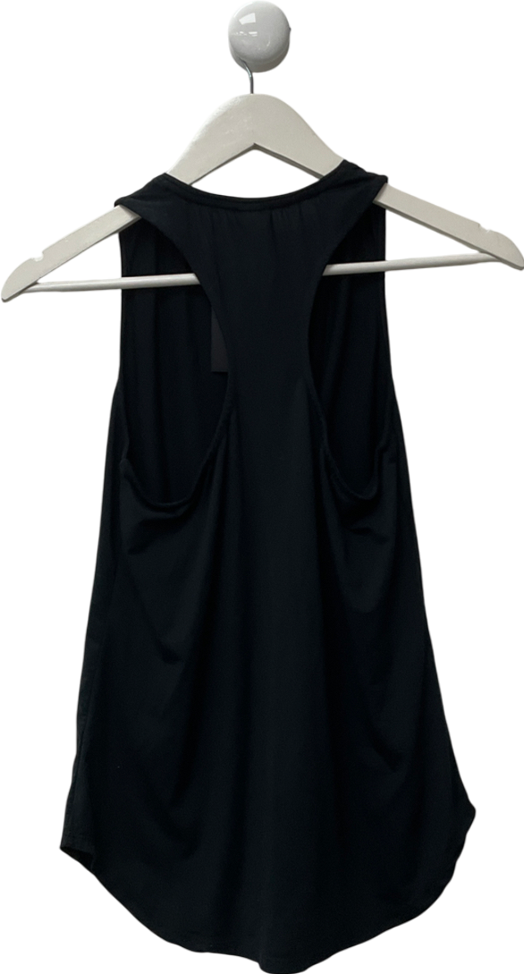 Stronger Black Airy Racerback Tank Top UK M