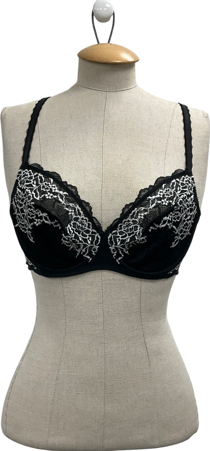 Warcoal Black Lace Perfection Classic Underwire Bra UK 32D