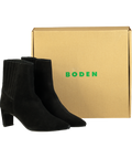 Boden Black Panel Heeled Ankle Boot UK 4 EU 37 👠