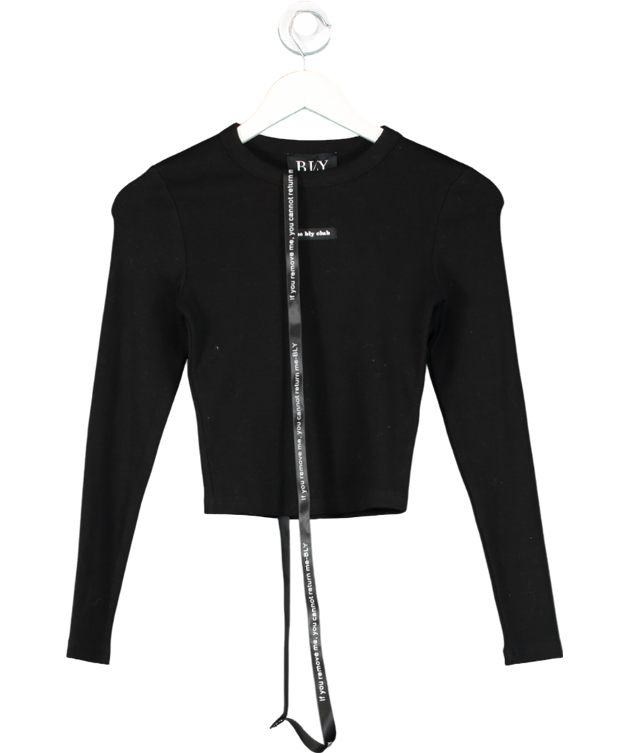 Boldly Love Yourself Black Long Sleeved Top UK 6