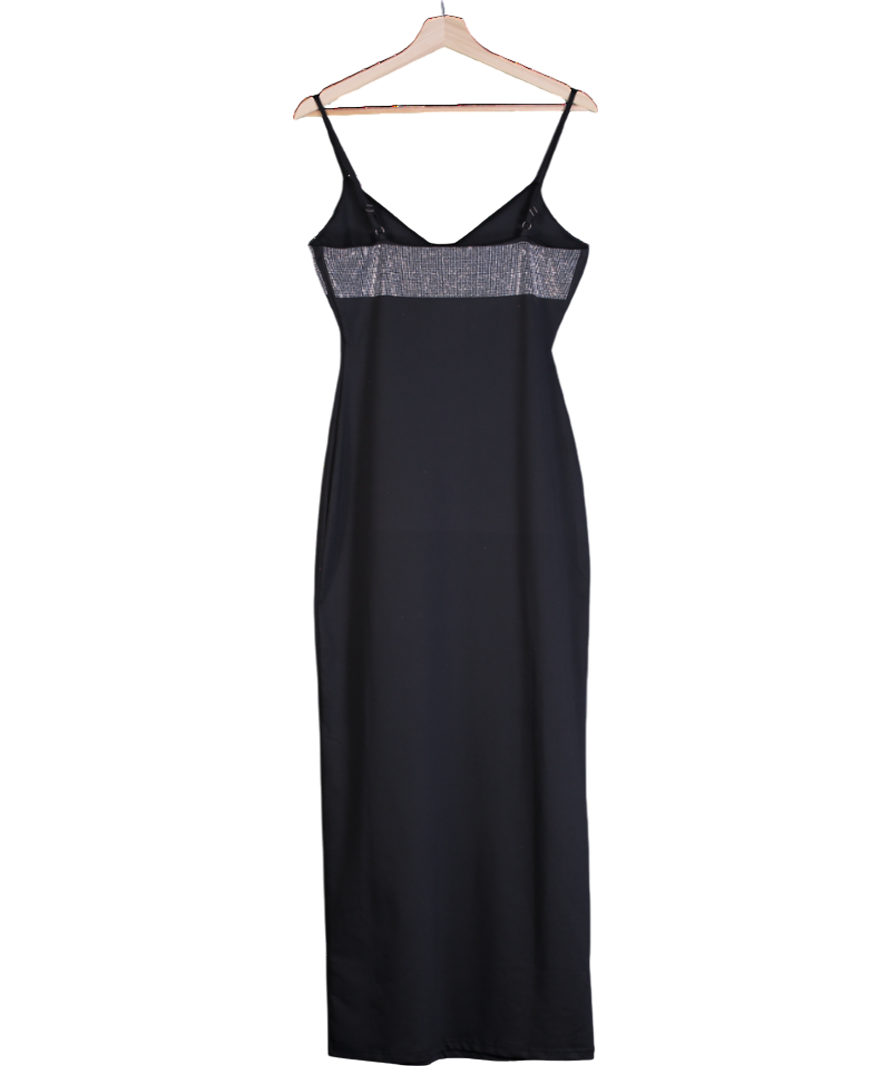 4th & Reckless Black Embellished Trim Maxi Dress- Sofie UK 8