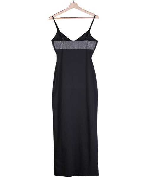 4th & Reckless Black Embellished Trim Maxi Dress- Sofie UK 8