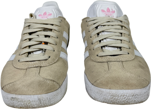 Adidas Cream Gazelle Trainers Off White Clear Pink UK 3.5 EU 36.5