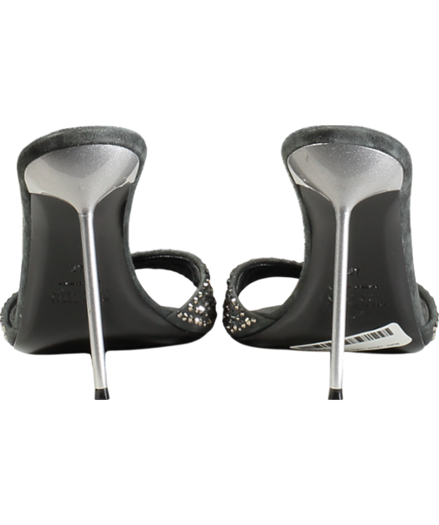 Paris Texas Grey Suede Holly Lidia Mules UK 7 EU 40 👠