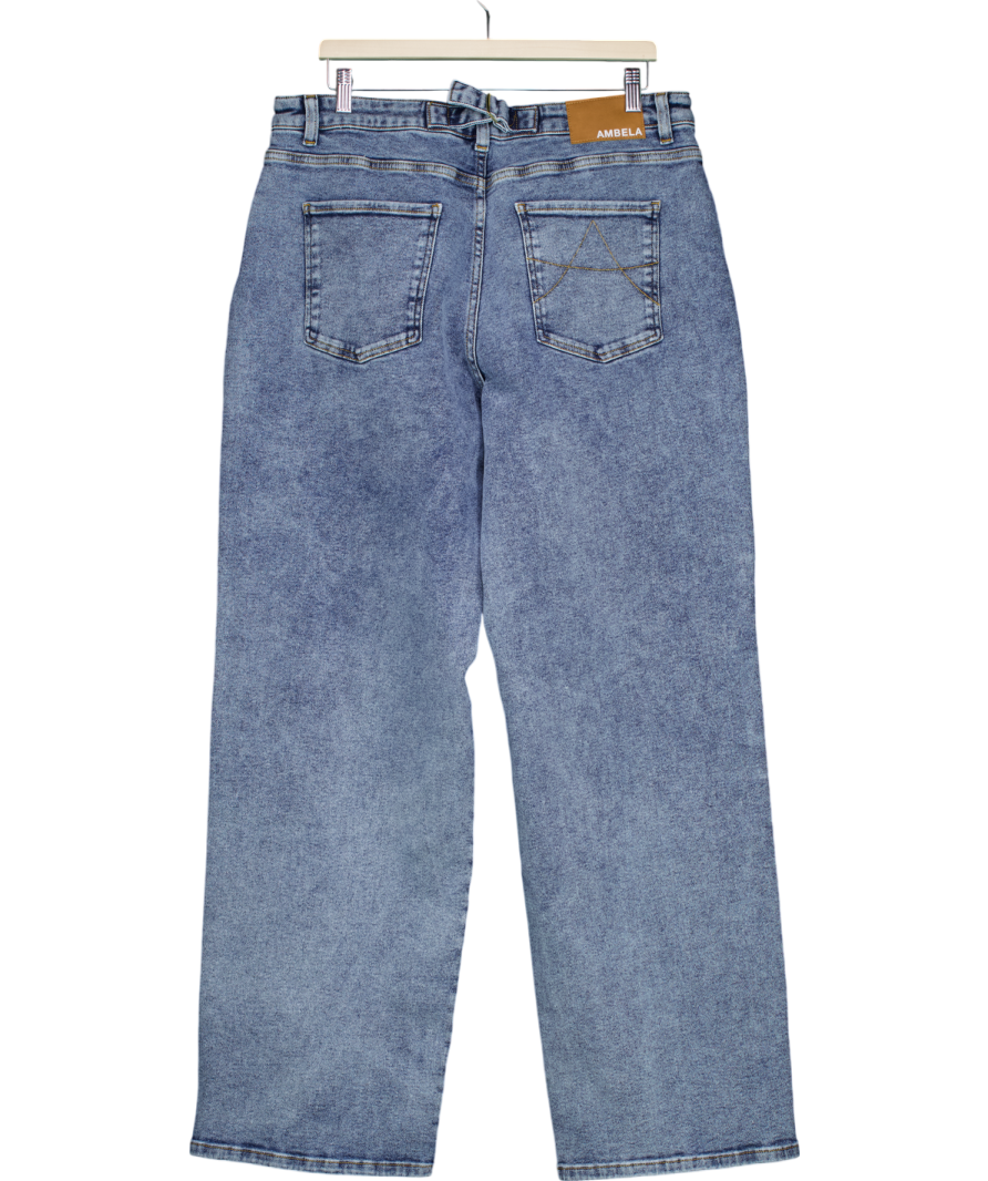 Ambela Blue Straight Leg Jeans UK 20