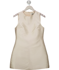 OddMuse Cream The Ultimate Muse Satin Shift Dress UK XS