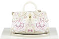aigner Cream Leather Cybill Honeysuckle Stretch Mini Bag