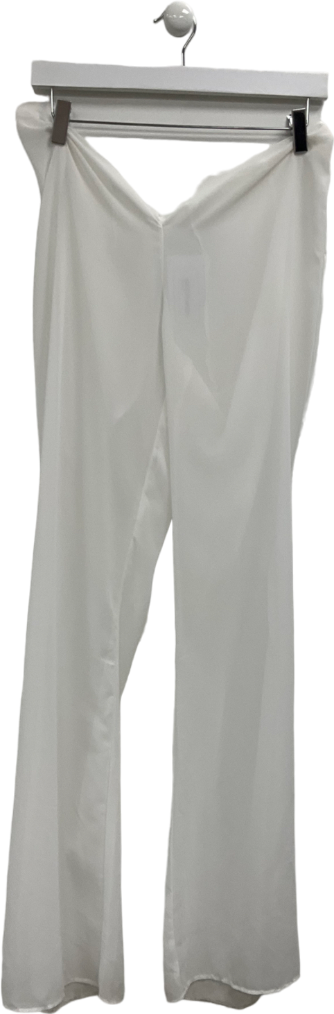 bananhot White Mesh Cover Up UK S