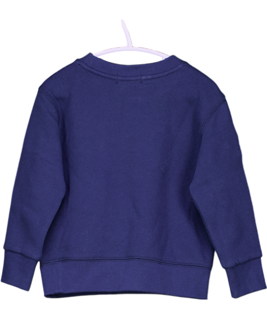 Polo Ralph Lauren Blue Polo Players Embroidered Sweatshirt 2 Years